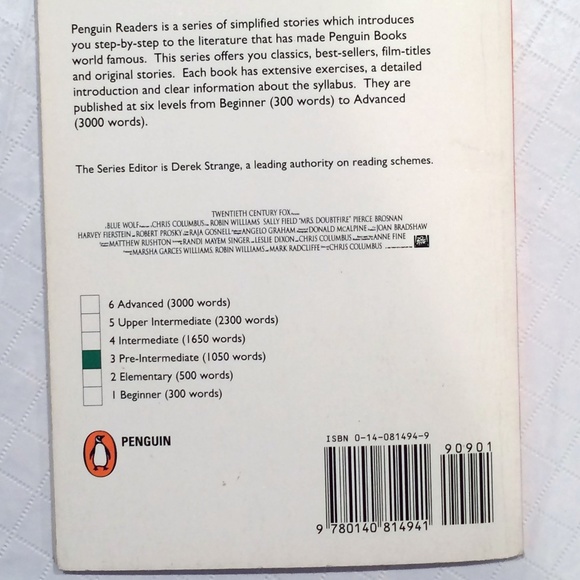 "Madame Doubtfire": Level 3, RLA. Book to learn English as a second language - Picture 4 of 5